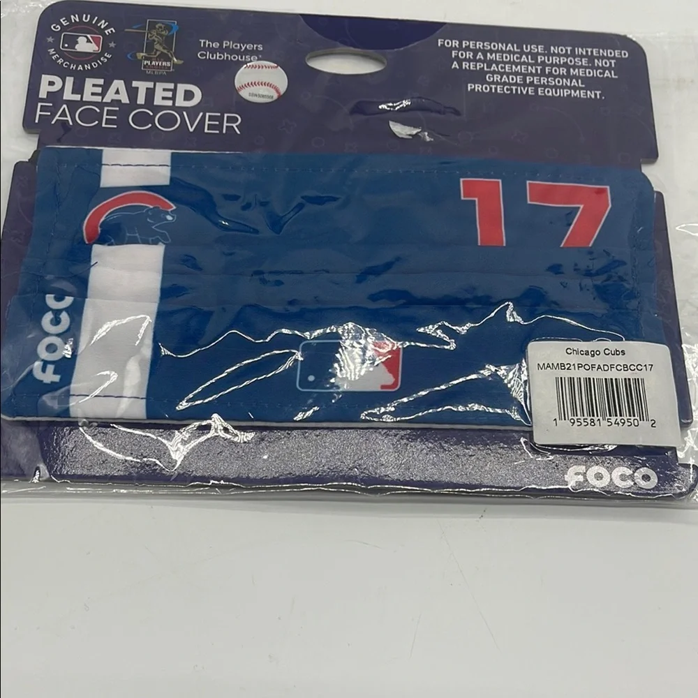 FOCO Chicago Cubs Pleated Face Cover